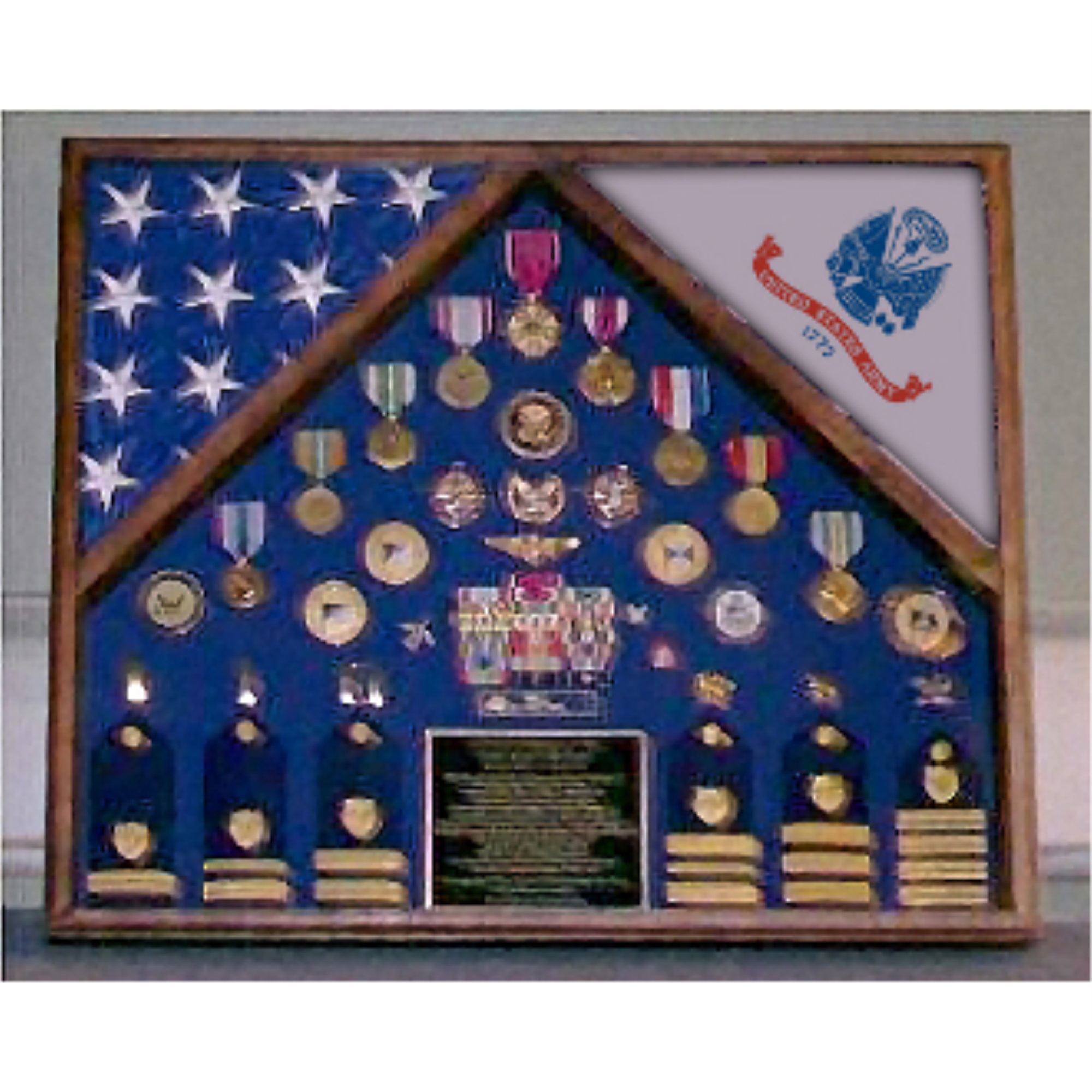Flags connections Army 2 Flag Shadow Box/Display Case