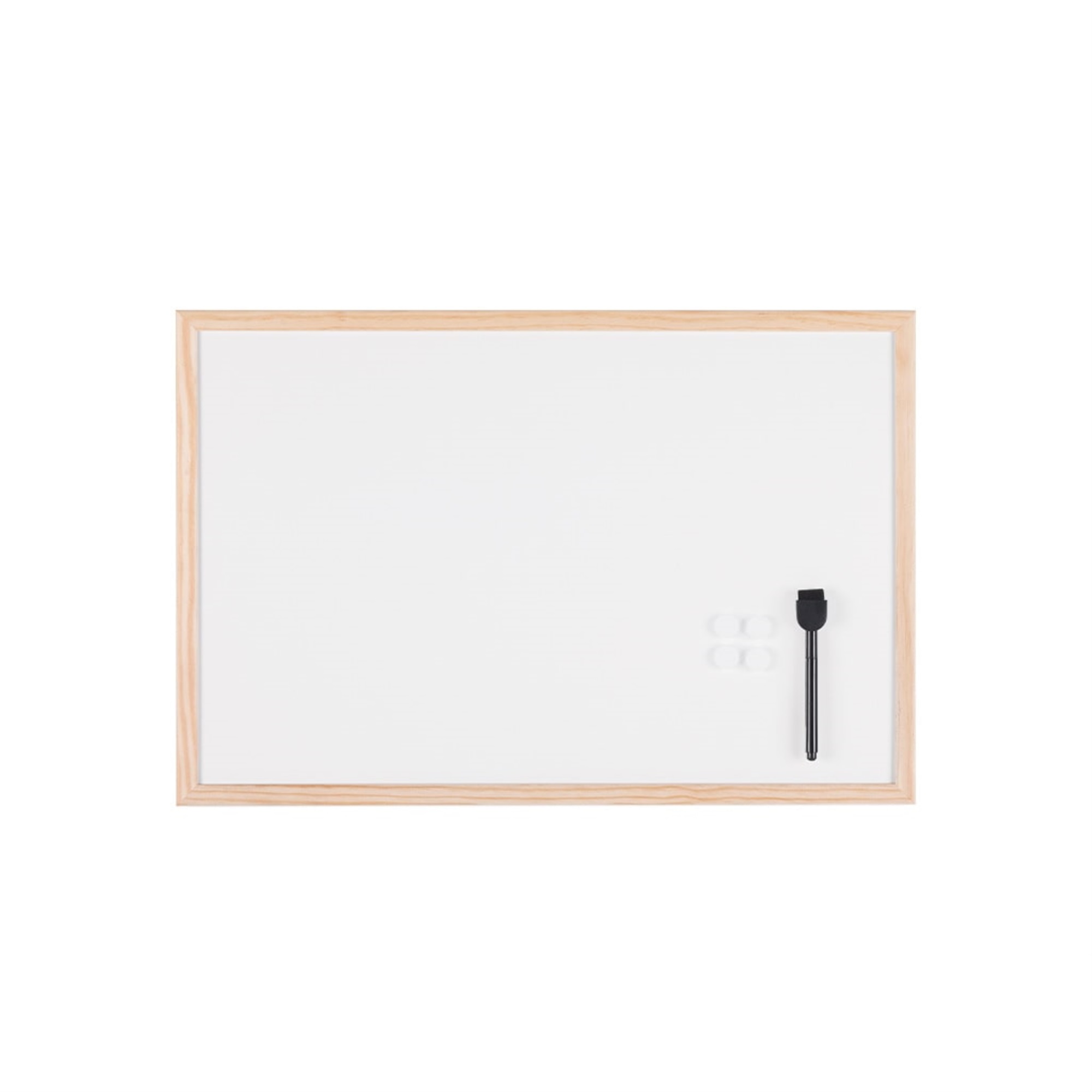 Mastervision Magnetic Dry-erase Board, Pine Wood Frame