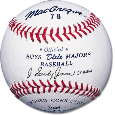 MacGregor&#174; #78 Official Dixie Boys &amp; Majors Baseballs