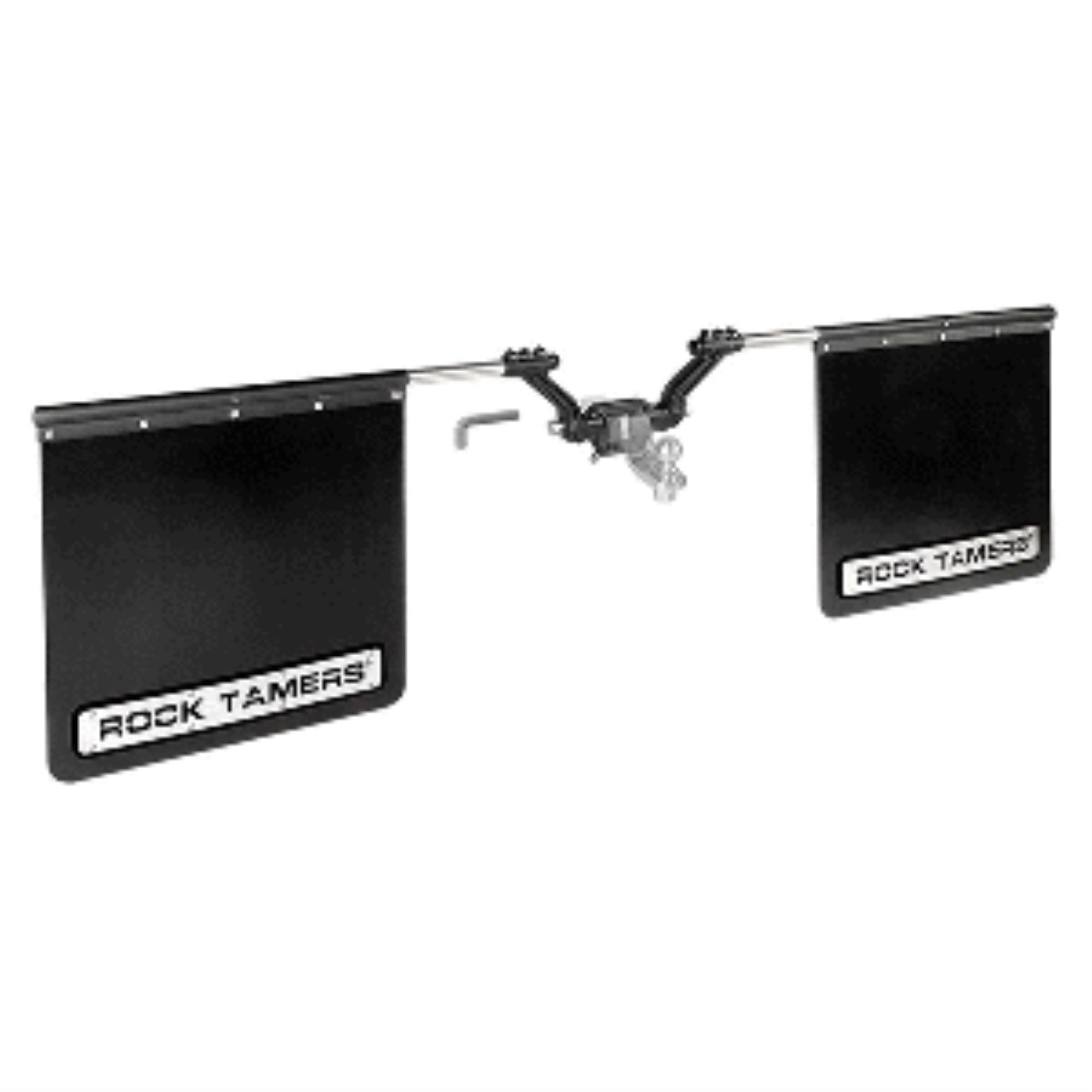Rock Tamers Mudflap System 00110 2.5" Hub with Matte Black Stainless Steel Trim Plates