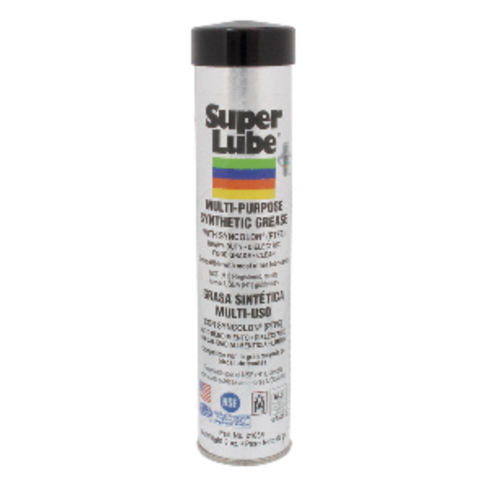 Super Lube 21036 Synthetic Grease (Nlgi 2), 3 Oz Cartridge, Translucent White