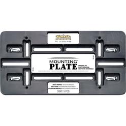 Cruiser Accessories 79150 License Plate Mounting Plate - Black, Plastic