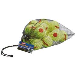 Tourna Low Compression Transition Tennis Balls with Mesh Bag (18-Pack)