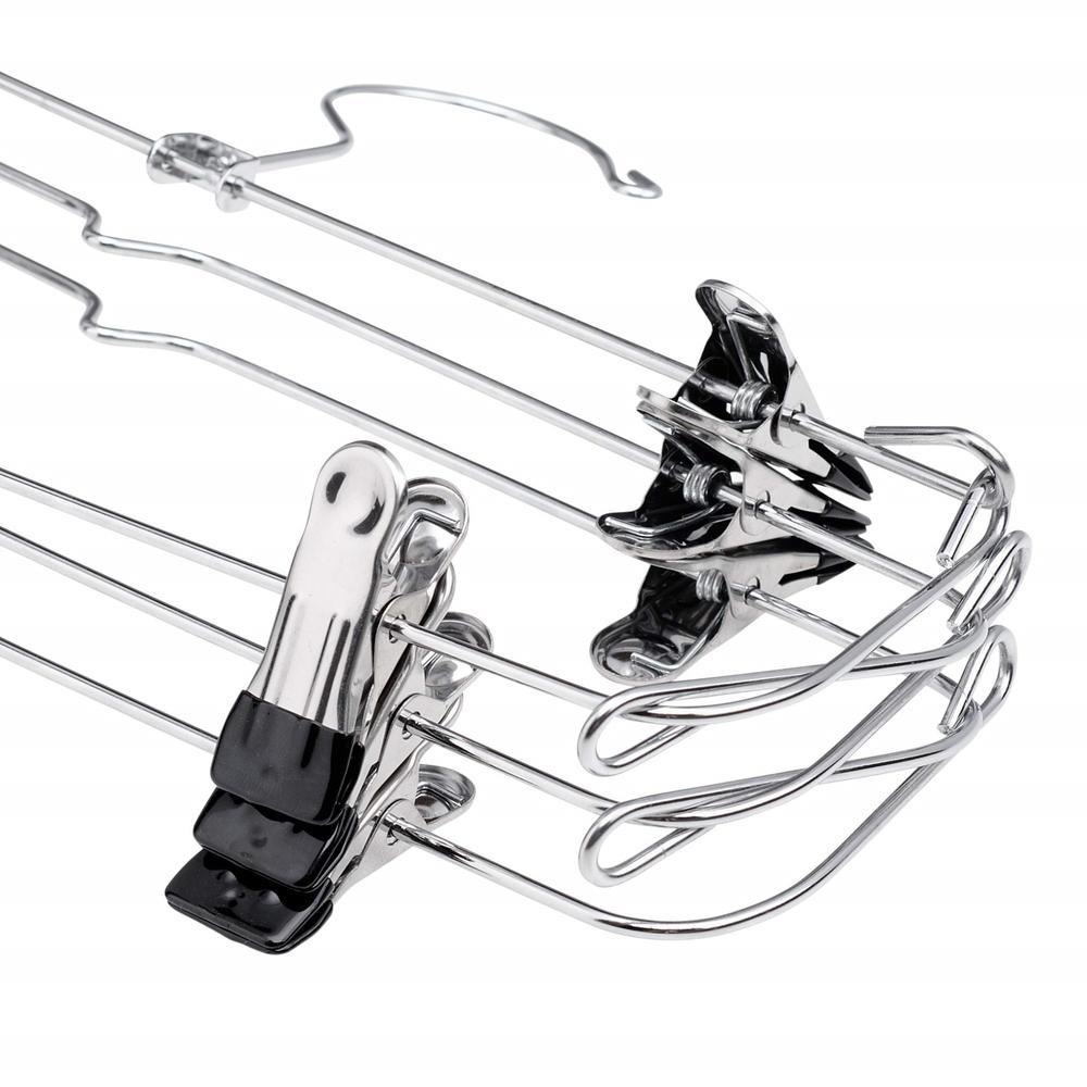 USTECH 6-Tier Foldable Hangers Made of Chrome Steel