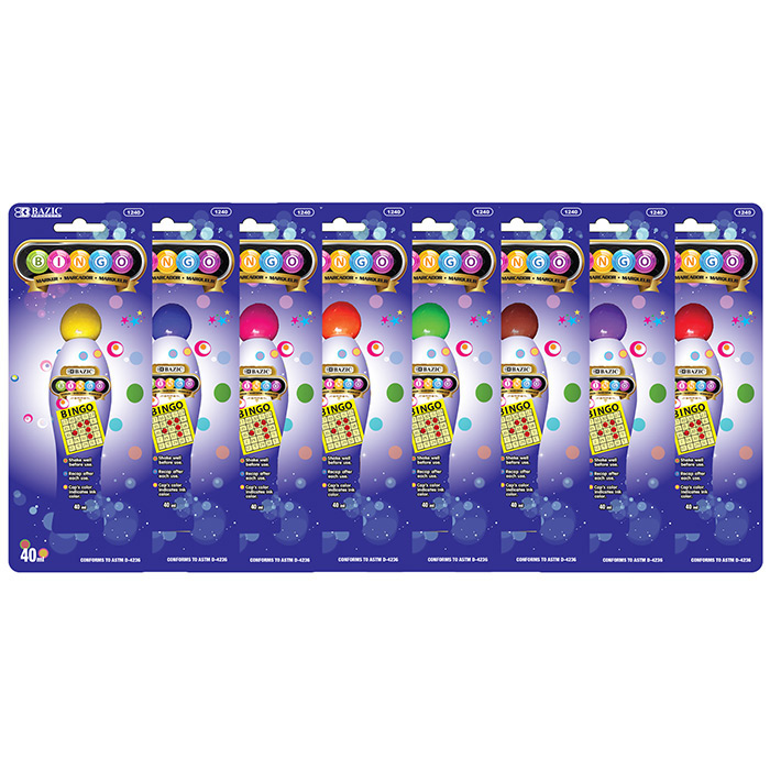 Bangkit BAZIC Assorted Color 40 ml Bingo Marker