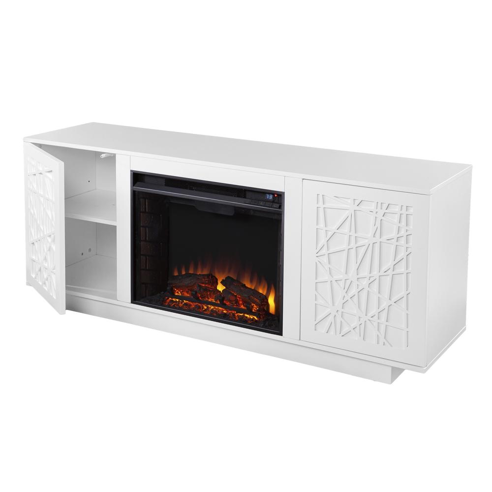 Southern Enterprise Delgrave Electric Media Fireplace with Storage