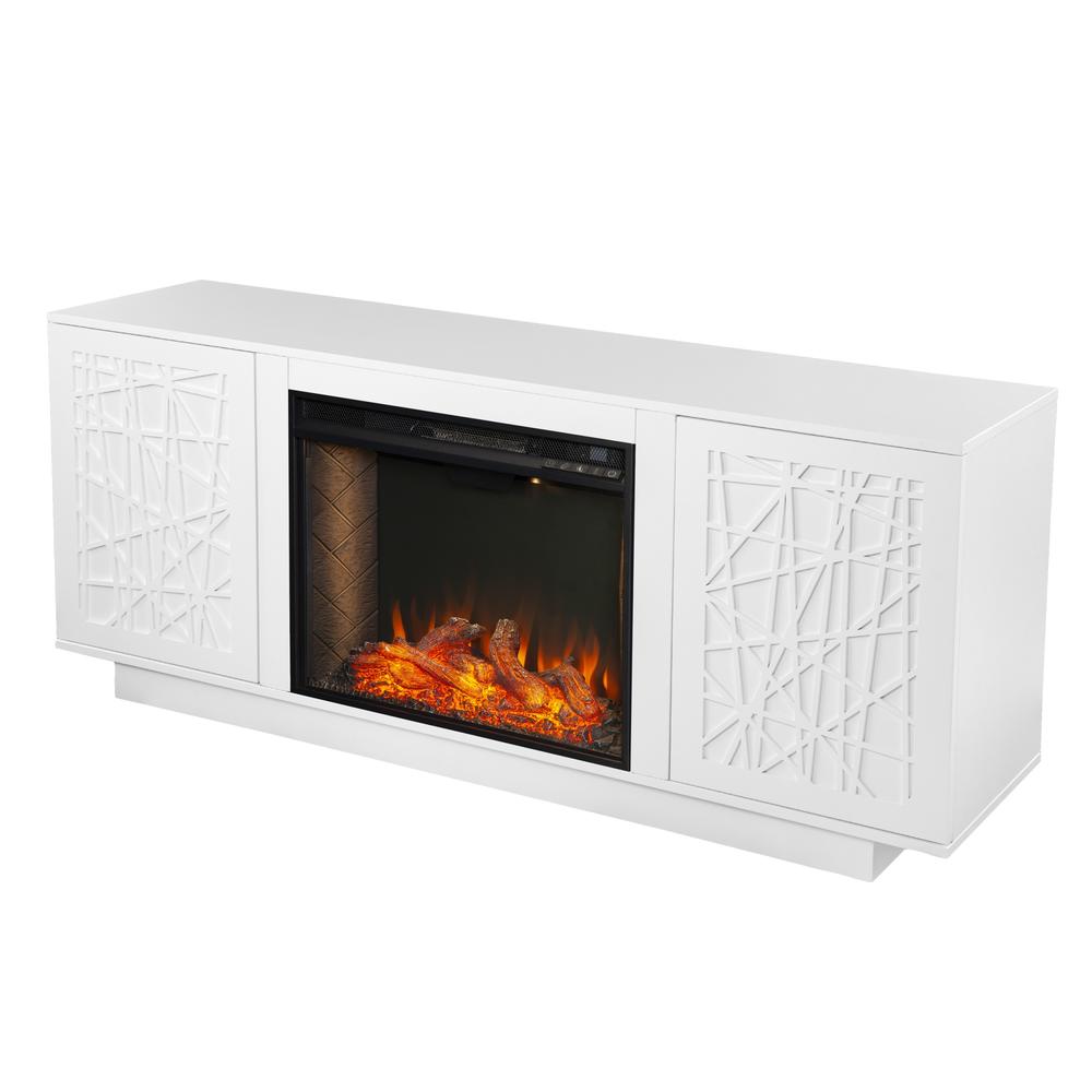 Southern Enterprise Delgrave Smart Fireplace with Media Storage