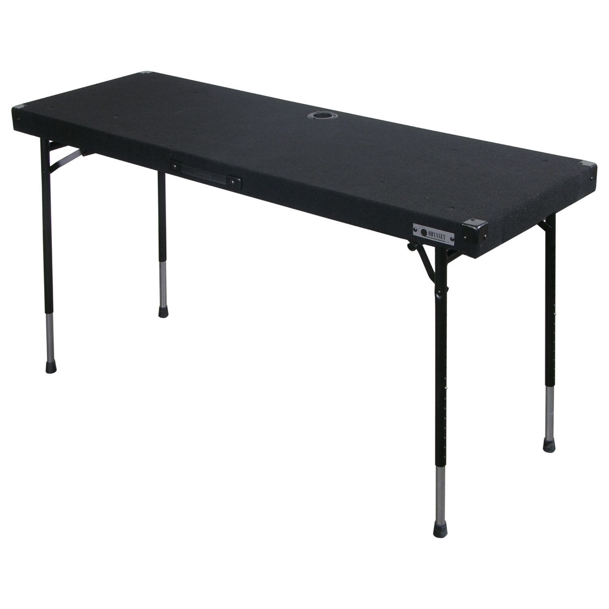 Odyssey CARPETED DJ WORK TABLE WITH ADUSTABLE LEGS