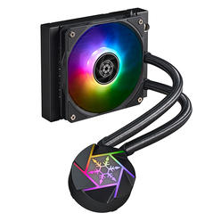 SilverStone Tech Inc SilverStone Technology Co Ltd SilverStone Technology VD120-SLIM Vida 120 Slim High Performance Slim All-in-One Liquid Cooler with 120 mm PWM Fan