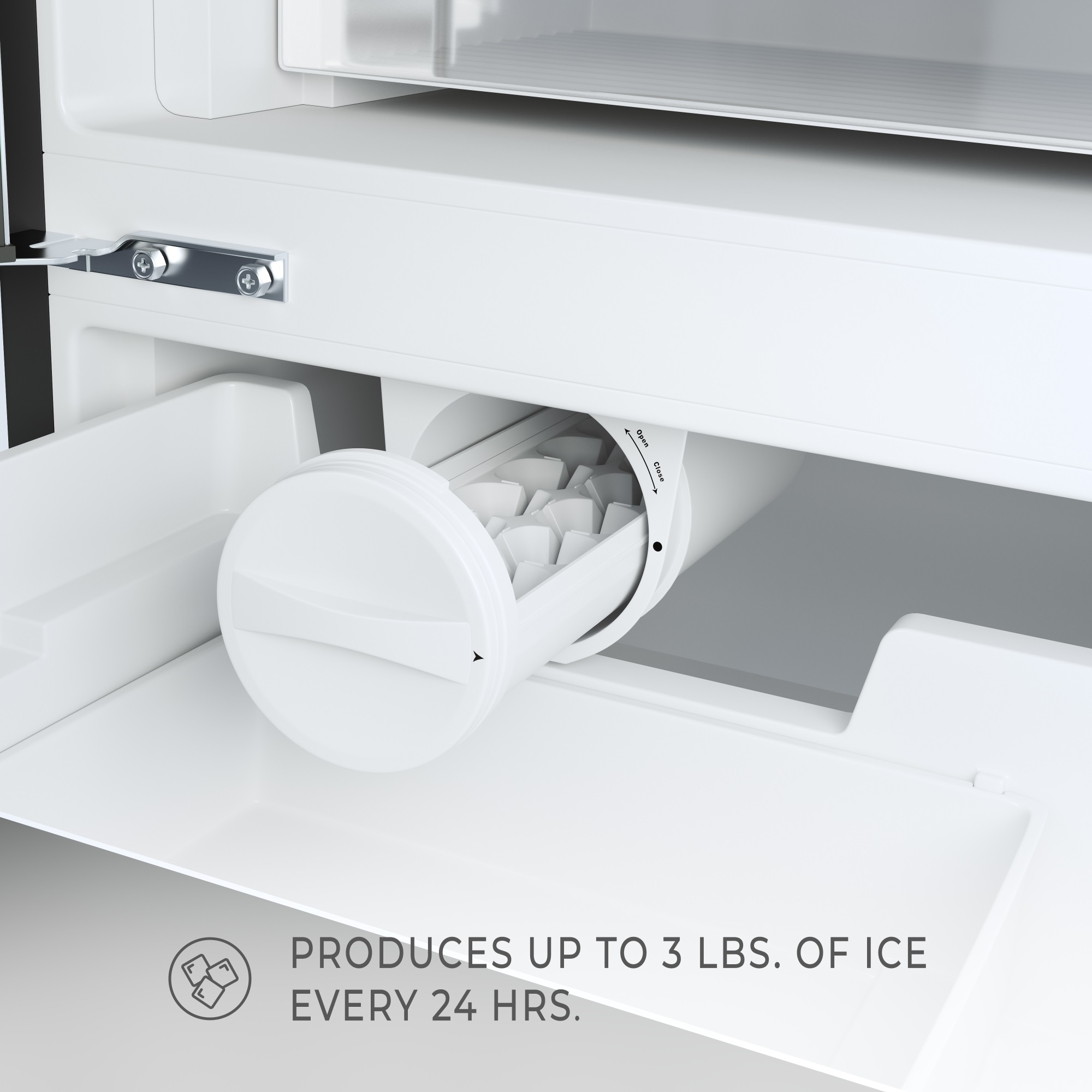KoolMore Counter Depth 22.5 Cu.Ft French Door Refrigerator with Automatic Ice Maker, Deep Freezer, 4 Door Stainless-Steel Frid