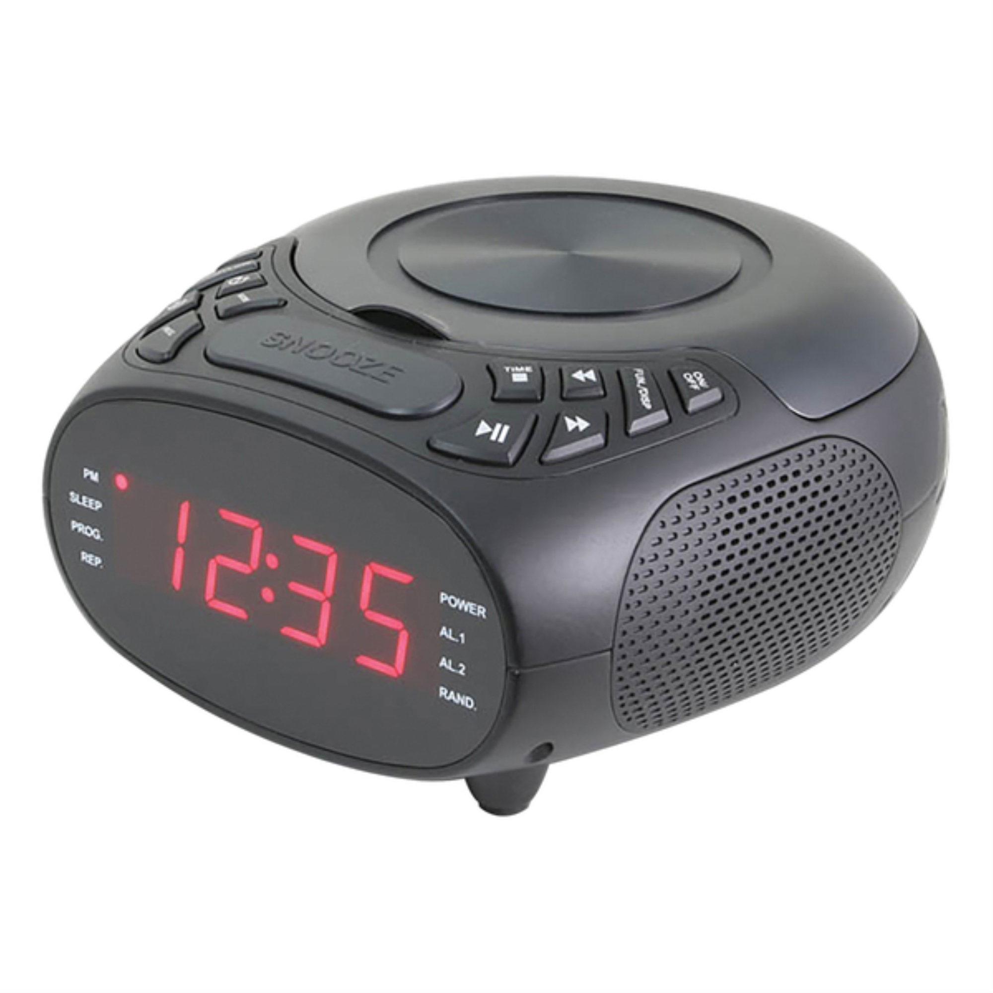 GPX(R) GPX CC318B 0.9-In. LED-Display Dual-Alarm CD Clock Radio