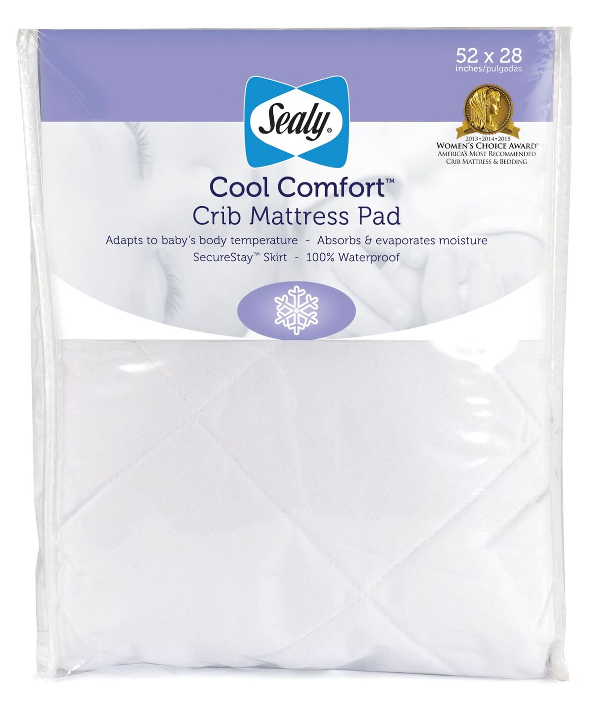 Kolcraft Enterprises Inc Sealy Cool Comfort Crib Mattress Pad