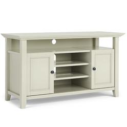 Simpli Home Amherst SOLID WOOD TV Media Stand in Antique White For TVs up to 60 inches