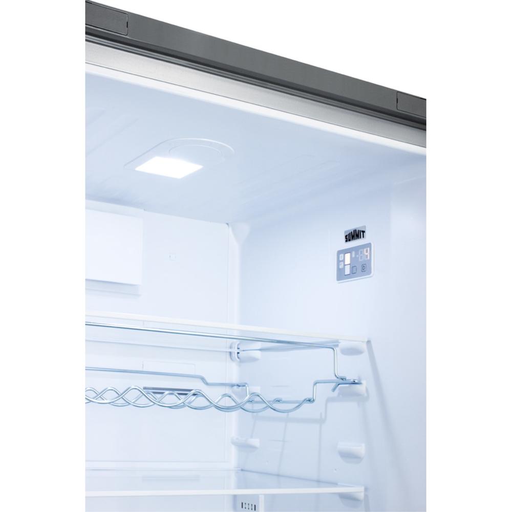 Summit Appliance 24" Wide Bottom Freezer Refrigerator With Icemaker