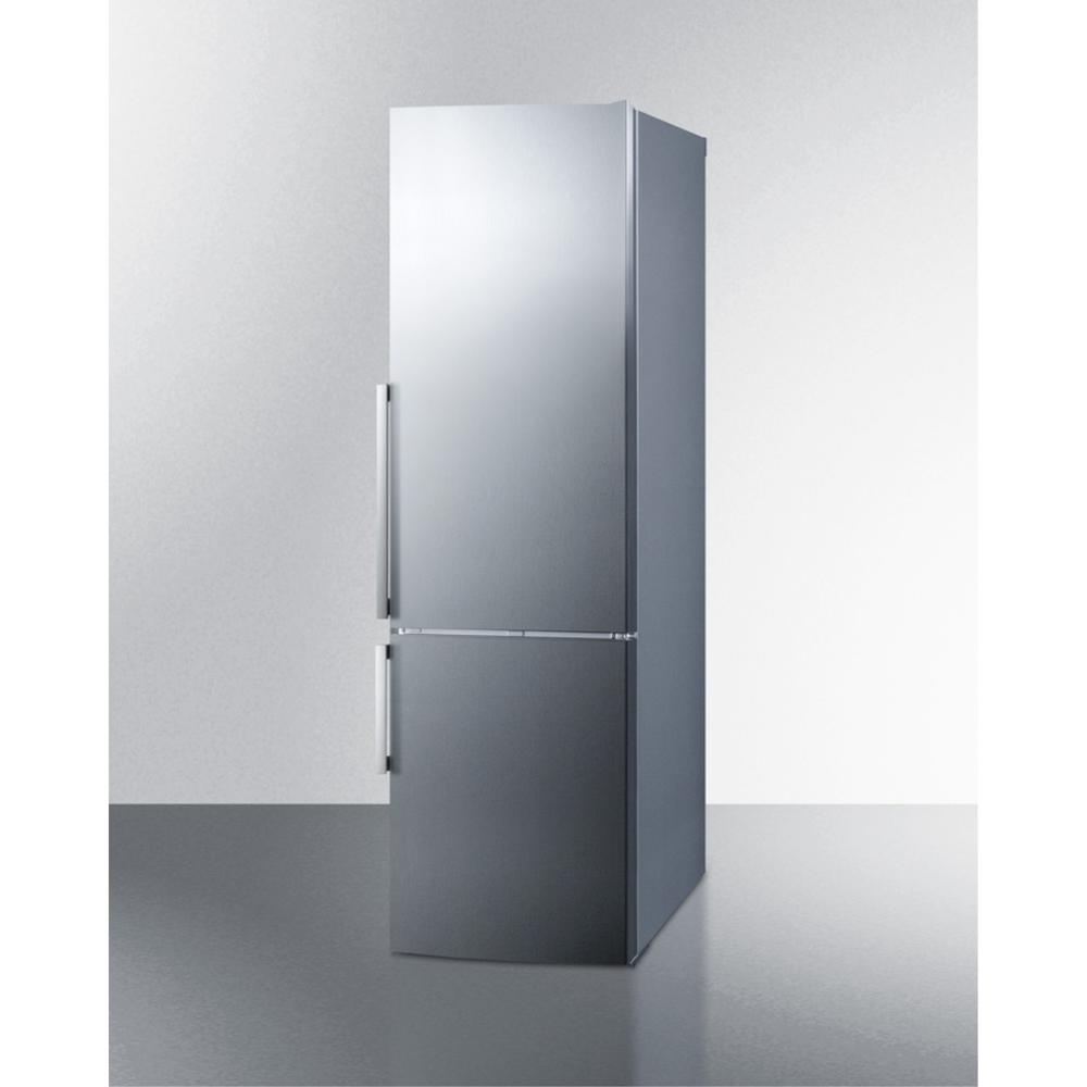 Summit Appliance 24" Wide Bottom Freezer Refrigerator With Icemaker