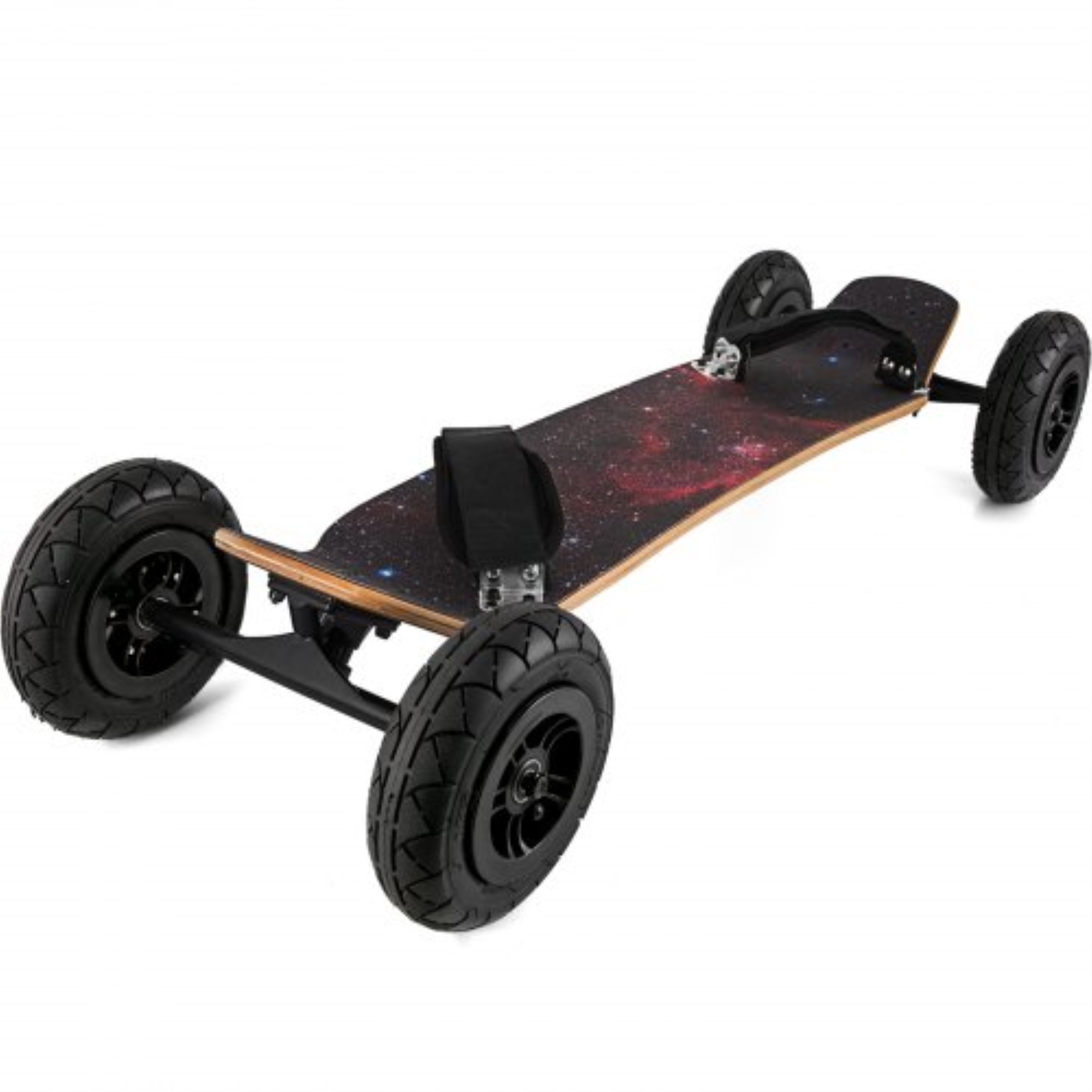 All Terrain Mountain Board With Bindings - 38" Off-Road Skateboard For Cruising & Downhill