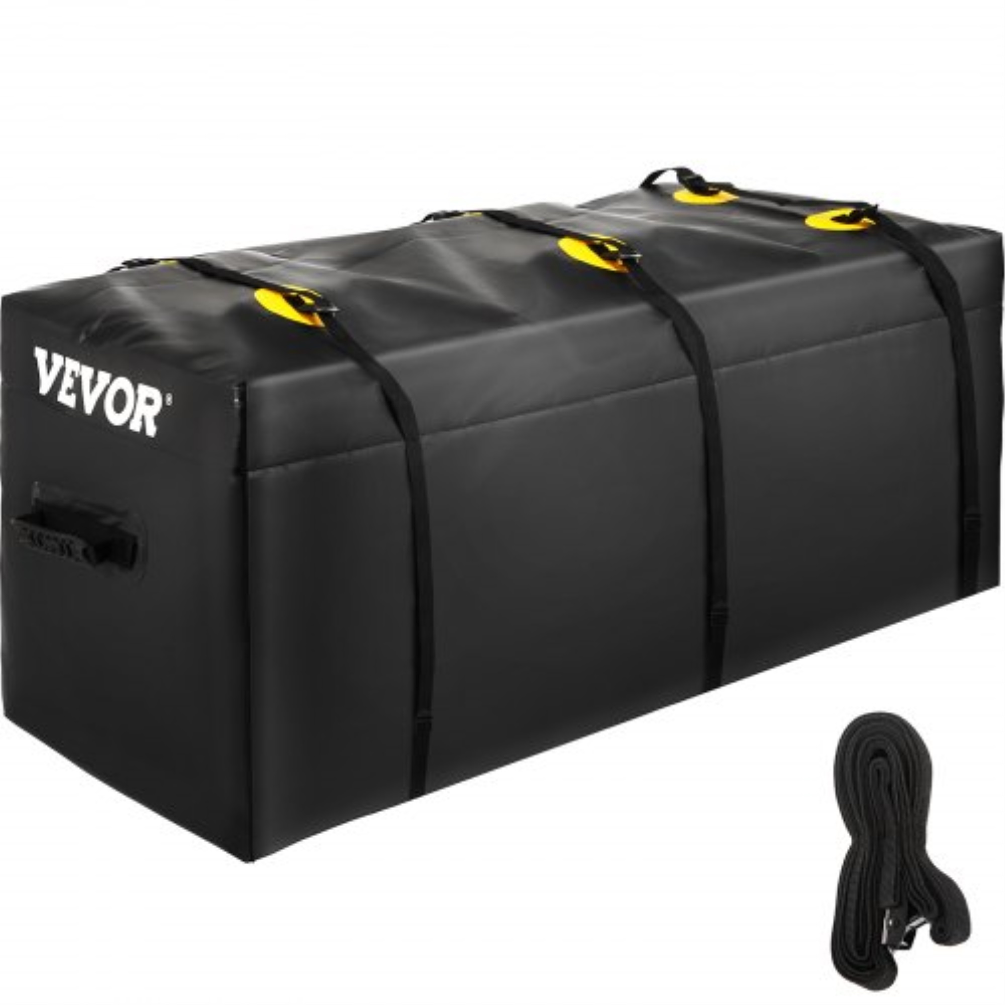 VEVOR Hitch Cargo Carrier Bag, Waterproof 840D PVC, 48"x20"x22" (12 Cubic Feet), Heavy Duty Cargo Bag for Hitch Carrier with R