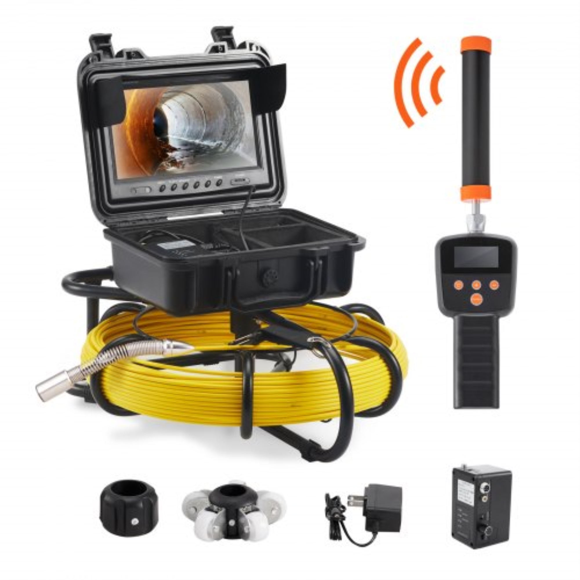 VEVOR Sewer Camera Pipe Inspection Camera W 512hz Sonde 9in 720p vevor-sewer-camera-pipe-inspection-camera-w-512hz-sonde-9in-720p