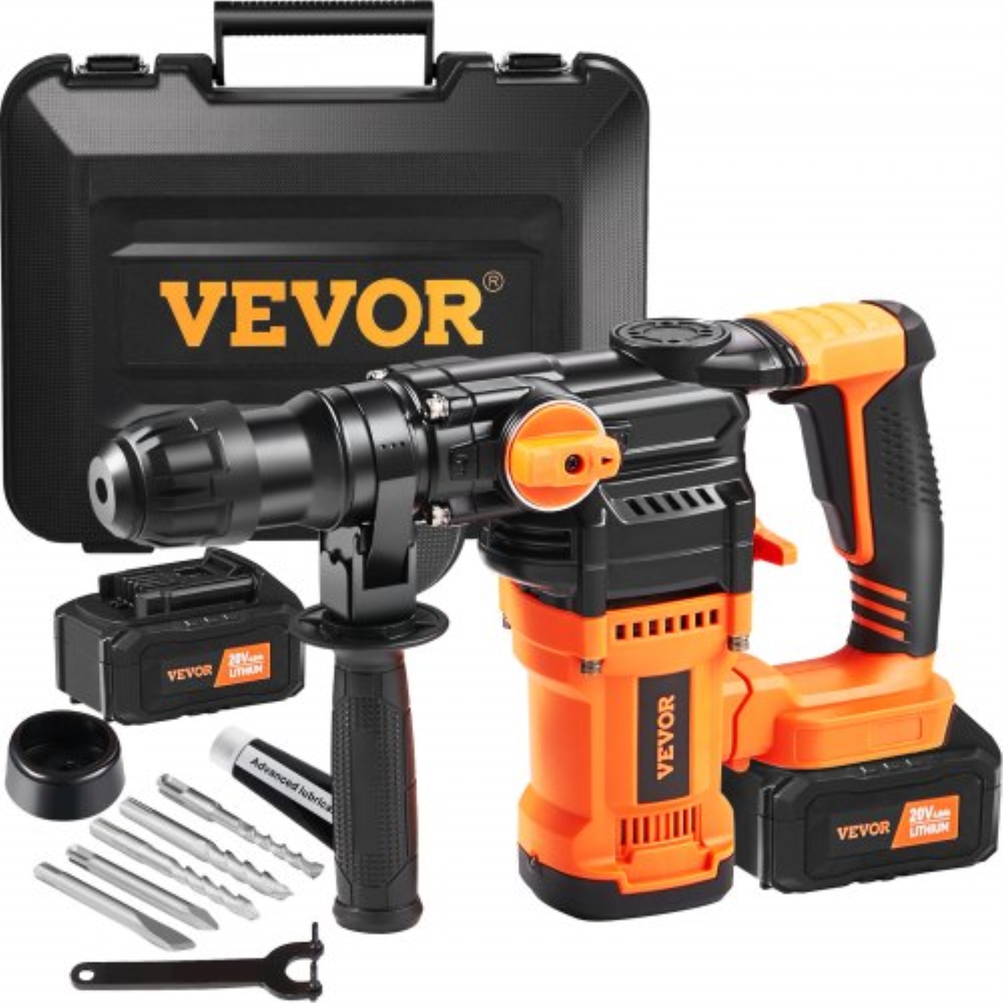 VEVOR Rotary Hammer Drill Cordless Drills 1" 3 Modes SDSPlus Chipping