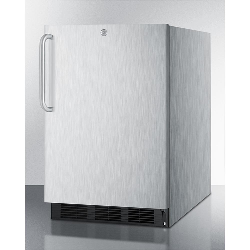 Summit Commercial ADA compliant commercial outdoor refrigerator in complete stainless steel, designed for built-in or freestanding use