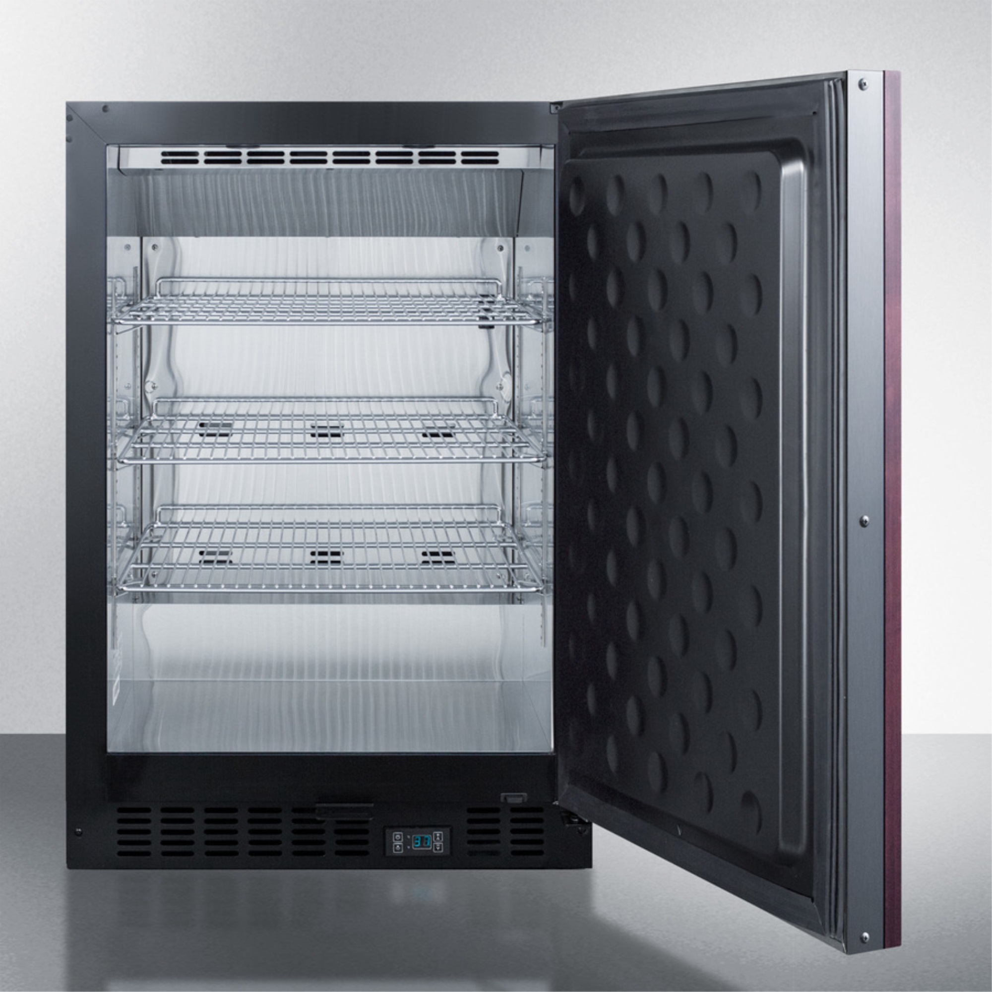 Summit Commercial Built-in undercounter commercial refrigerator with solid panel-ready door and SS interior