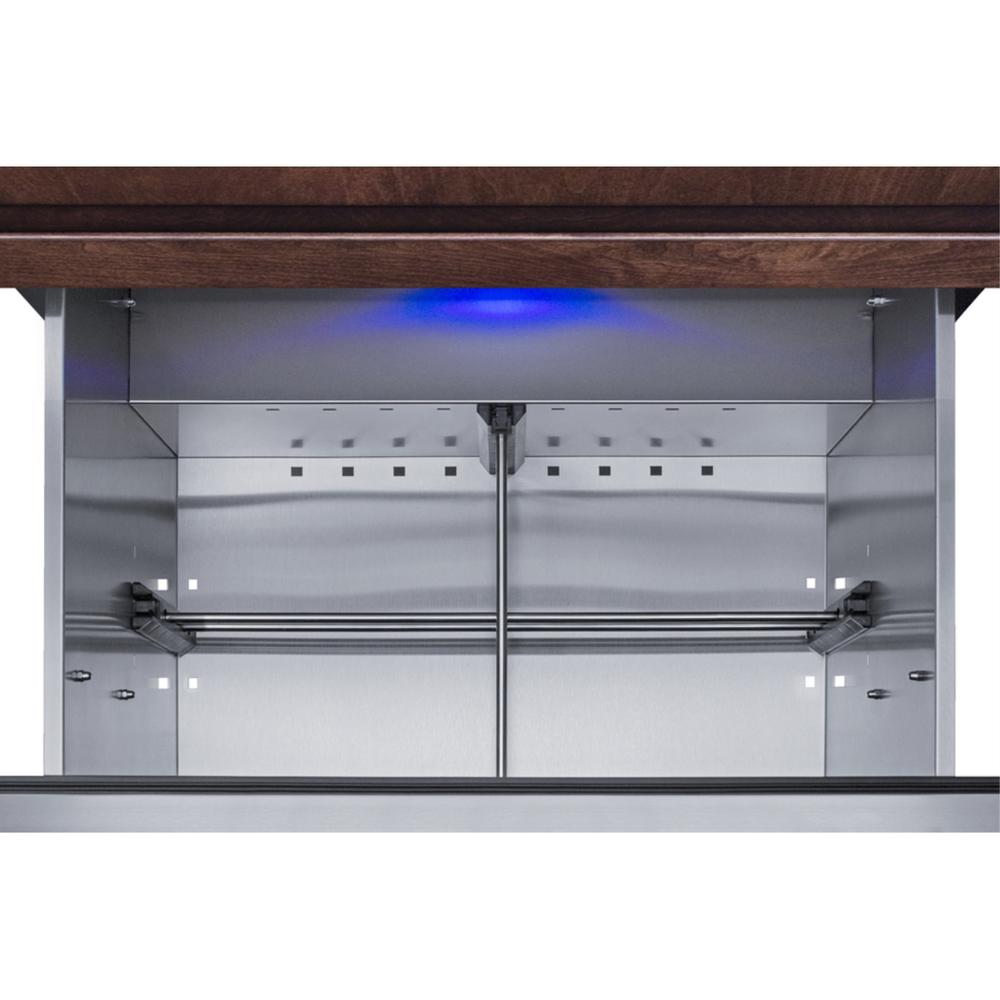 Summit 27" wide built-in undercounter ADA height 2-drawer outdoor all-refrigerator