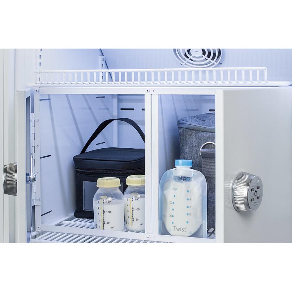 MomCube 12 cu.ft. MOMCUBE breast milk refrigerator with interior lockers