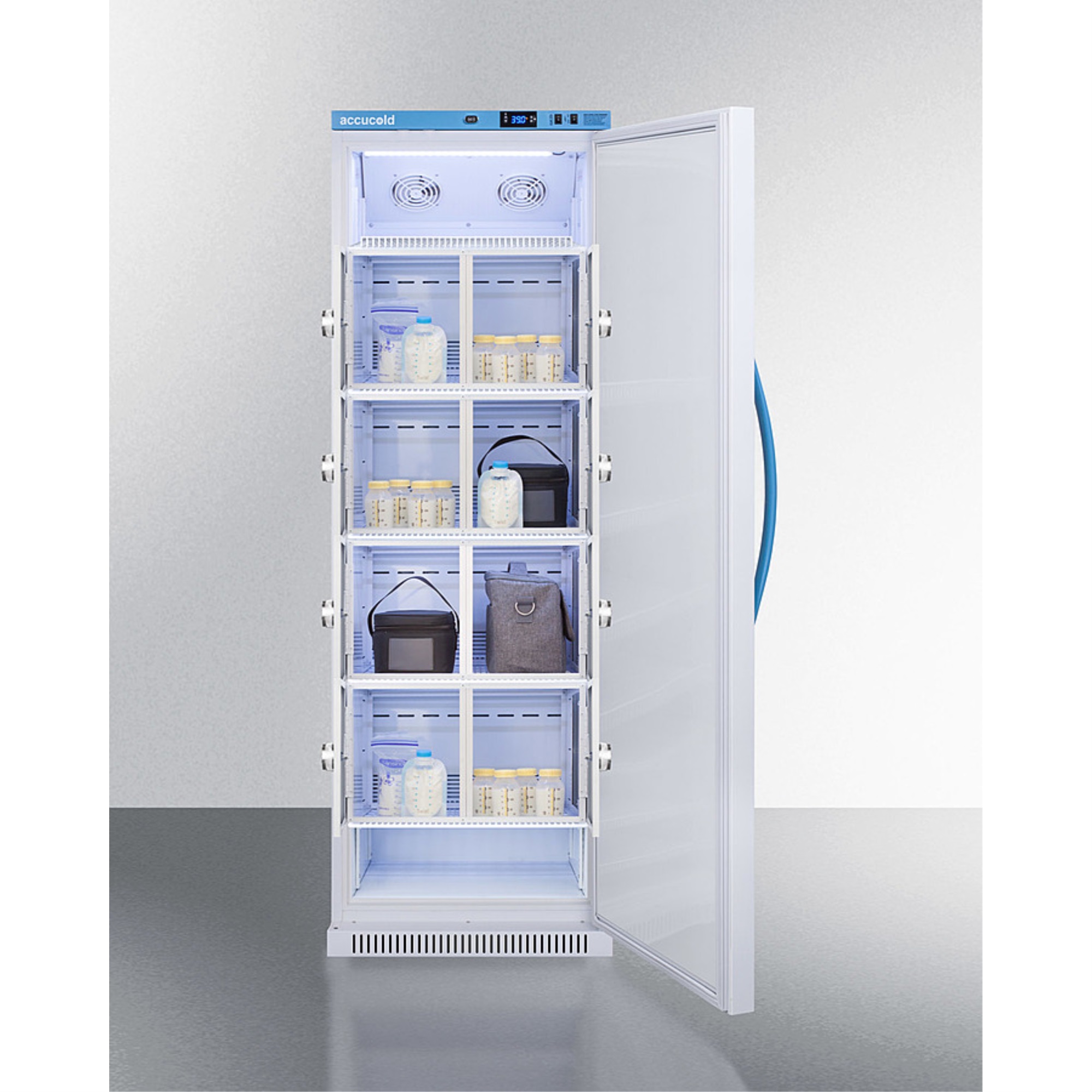 MomCube 15 cu.ft. MOMCUBE breast milk refrigerator with interior lockers