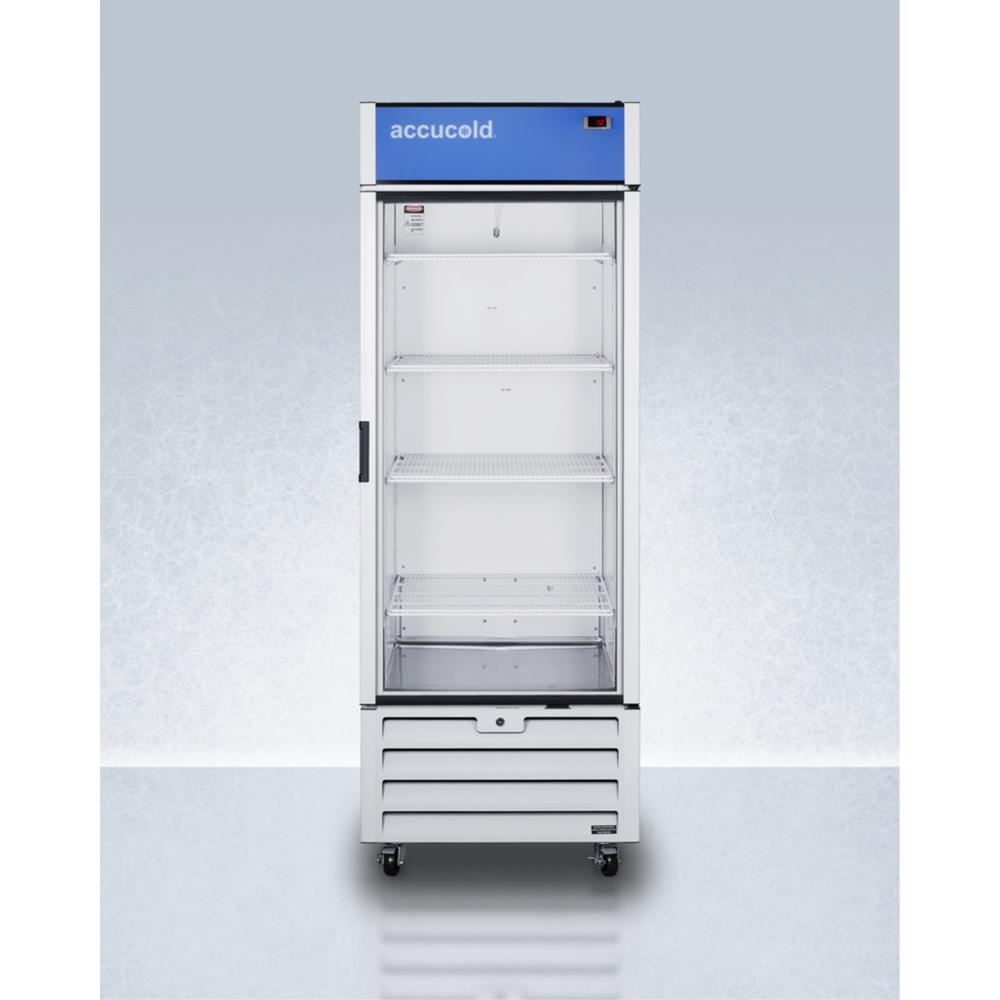 AccuCold Comercial display refrigerator, full size