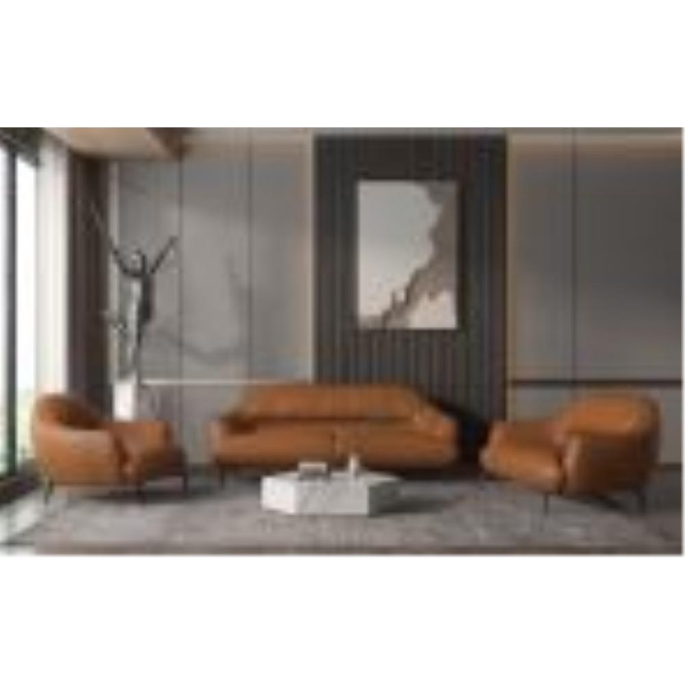Acme Furniture LV00939 Chair, Saddle Tan Leather - Leonia ( 1Pc/1Ctn ) LV00939