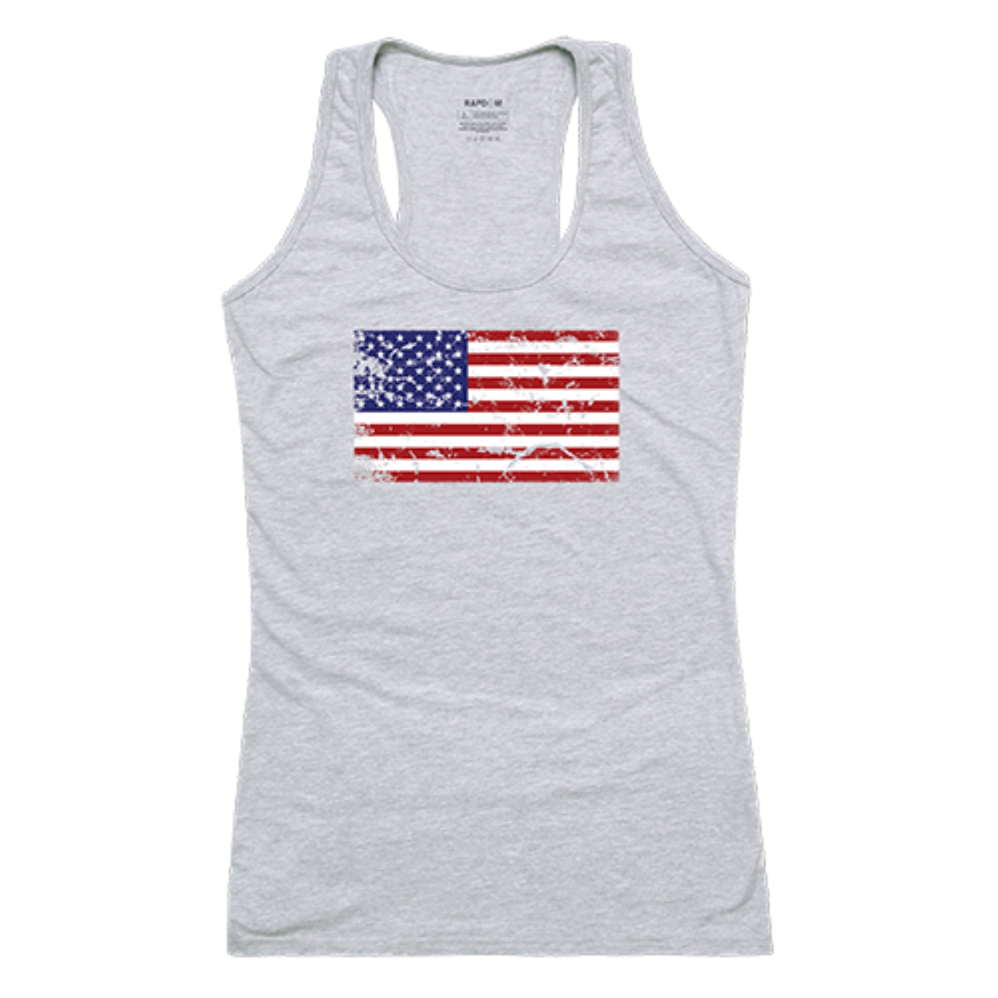 Rapid Dominance WomenGraphicTank, US Flag 2, HGY, XL