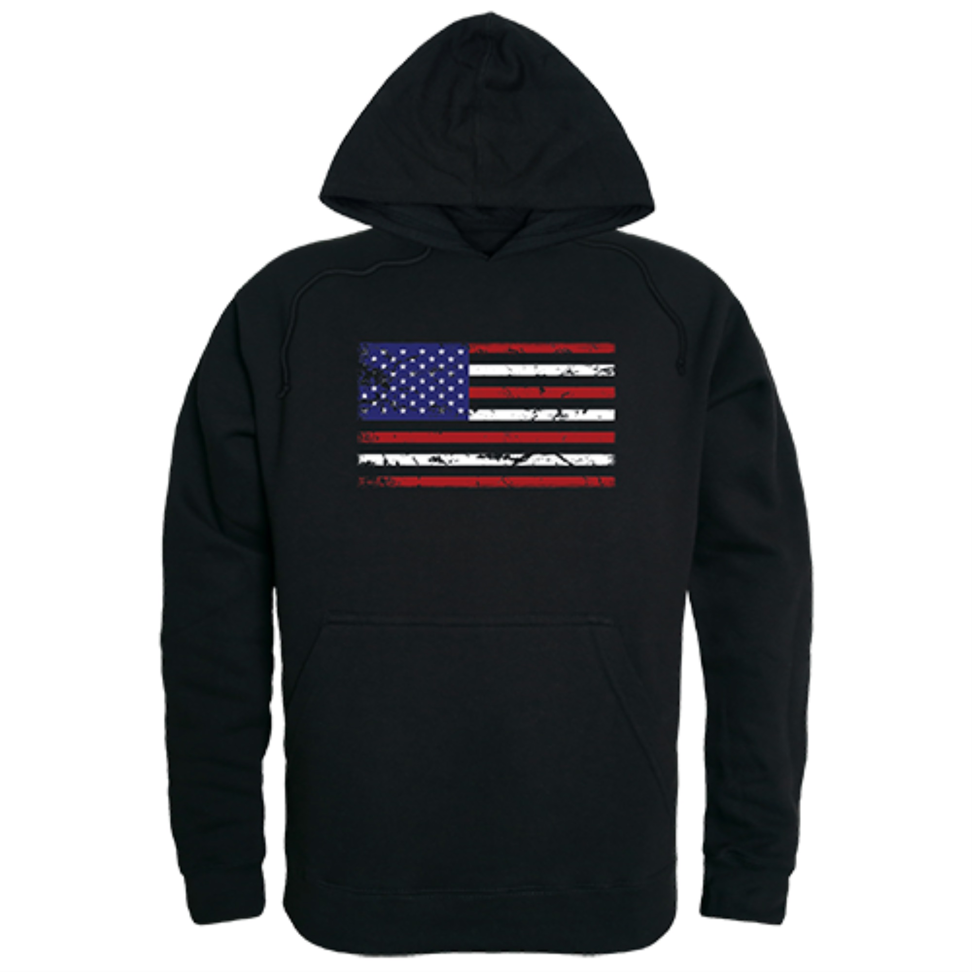 Rapid Dominance Graphic Pullover, US Flag, Black, S