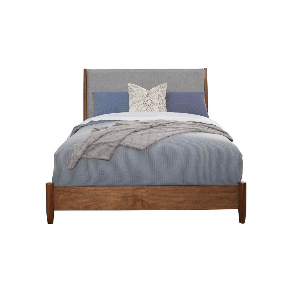IDEAZ International LLC 1484APB Brown/Grey Contemporary Queen Panel Bed