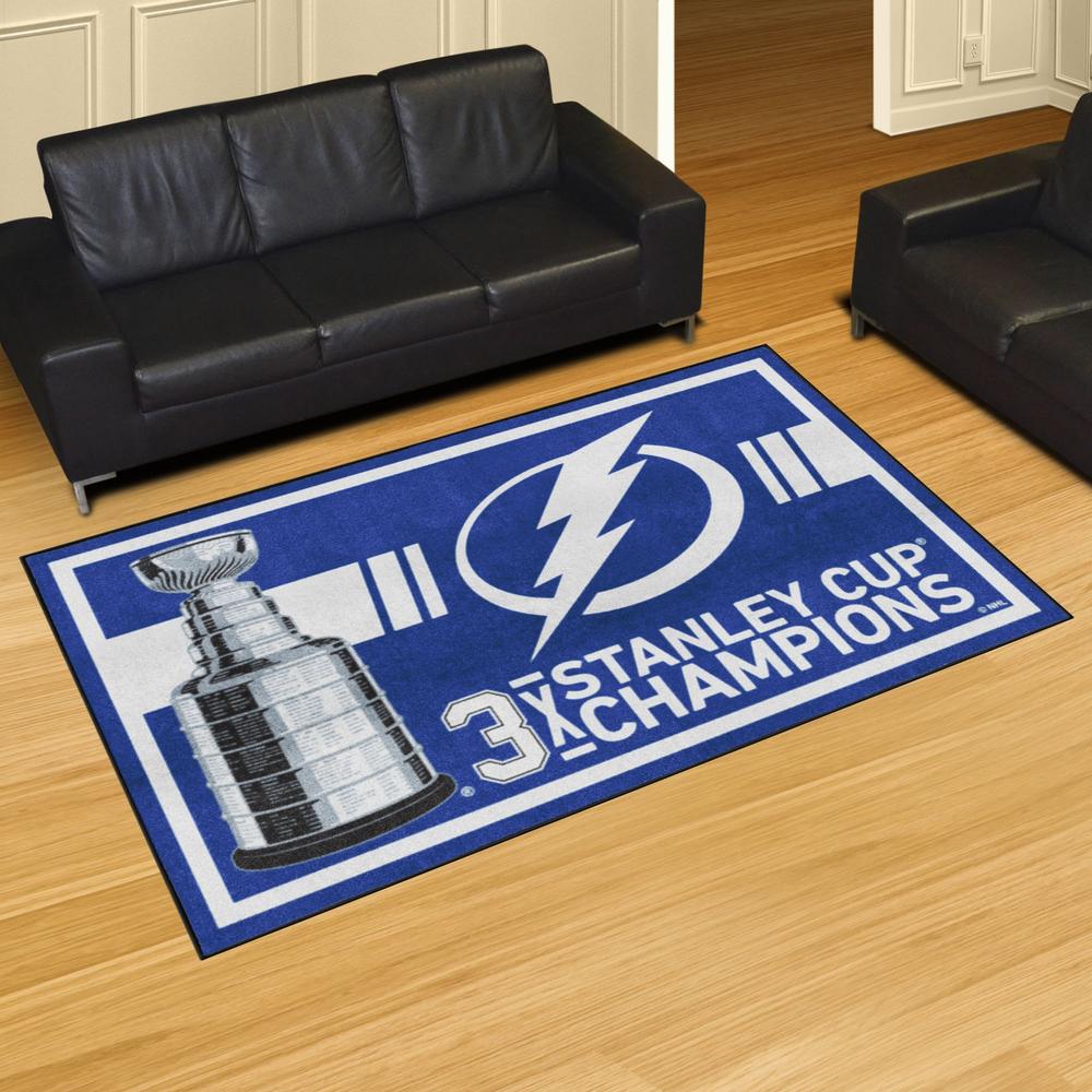 Fanmats Tampa Bay Lightning Dynasty 5ft. x 8ft. Plush Area Rug