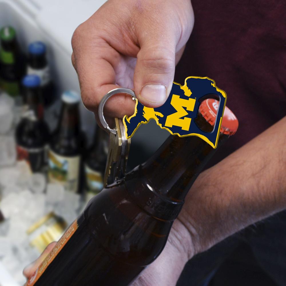 Fanmats Michigan Wolverines Keychain Bottle Opener