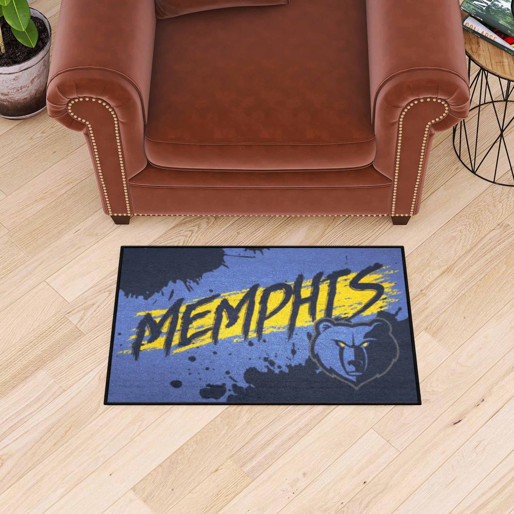 Fanmats Memphis Grizzlies Slogan Starter Mat Accent Rug - 19in. x 30in.