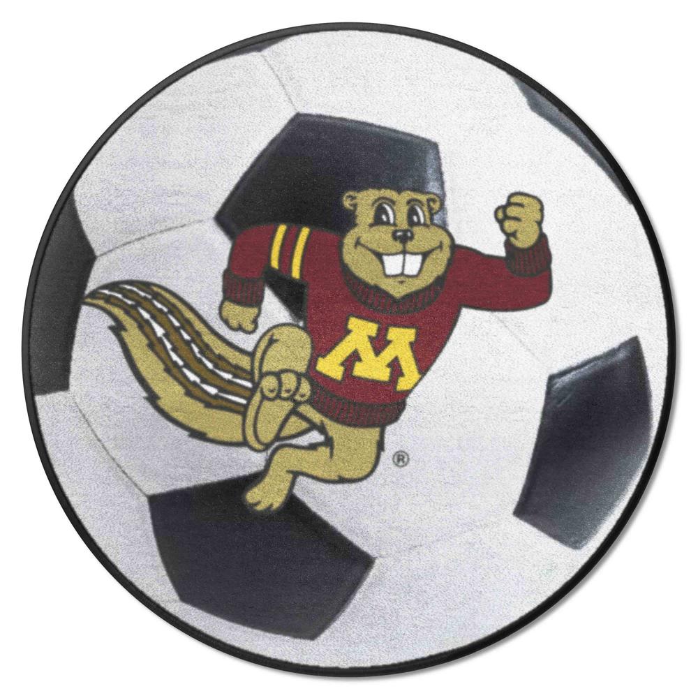 Fanmats Minnesota Golden Gophers Soccer Ball Rug - 27in. Diameter