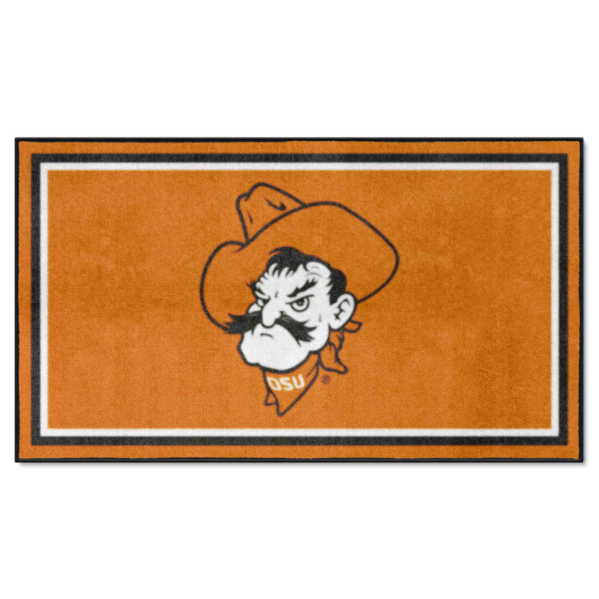 Fanmats 36464 3 x 5 ft. Oklahoma State Cowboys Plush Area Rug&#44; Orange