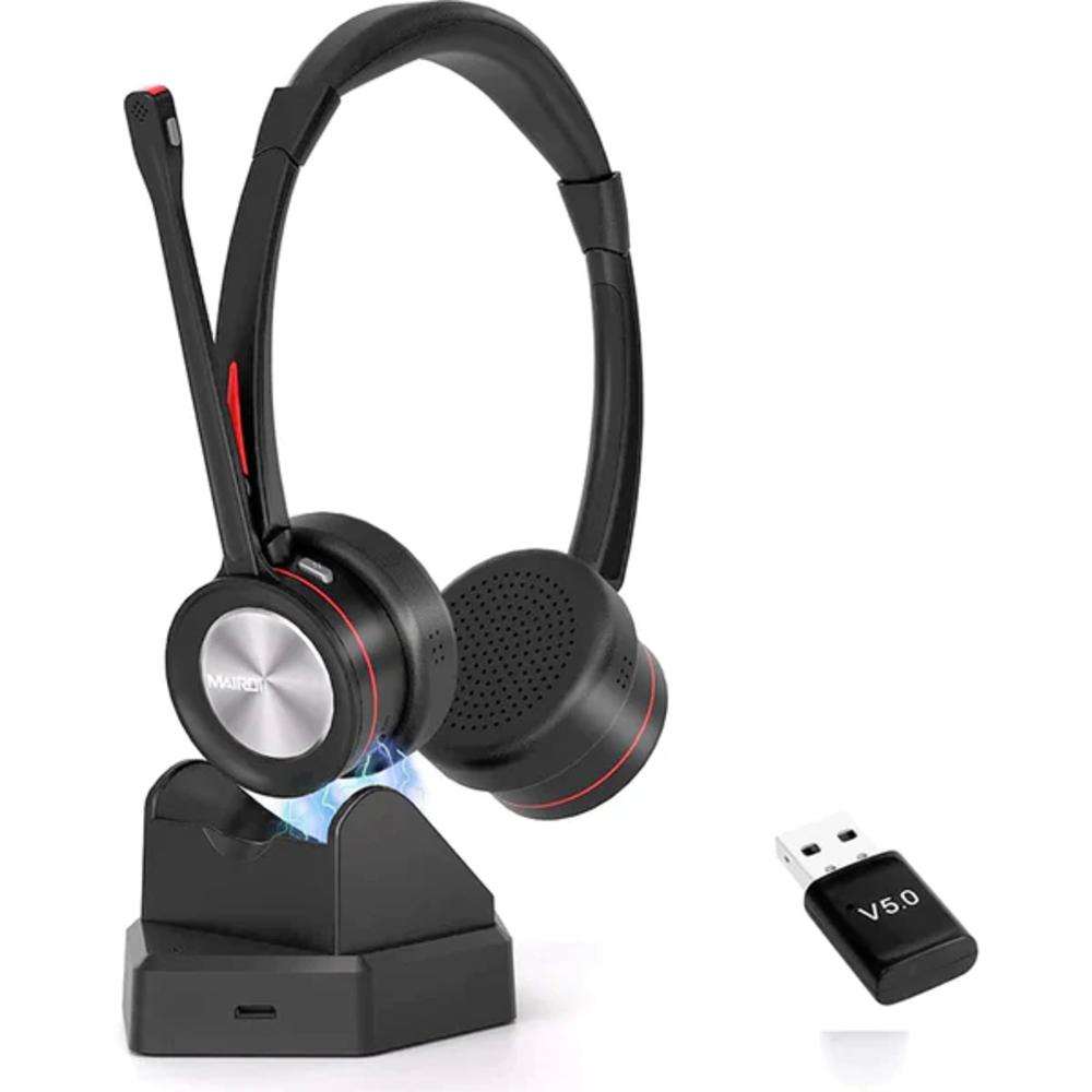 Mairdi Wireless Headset for Work Office CallCenter Telephone Microsoft Teams Skype Conference