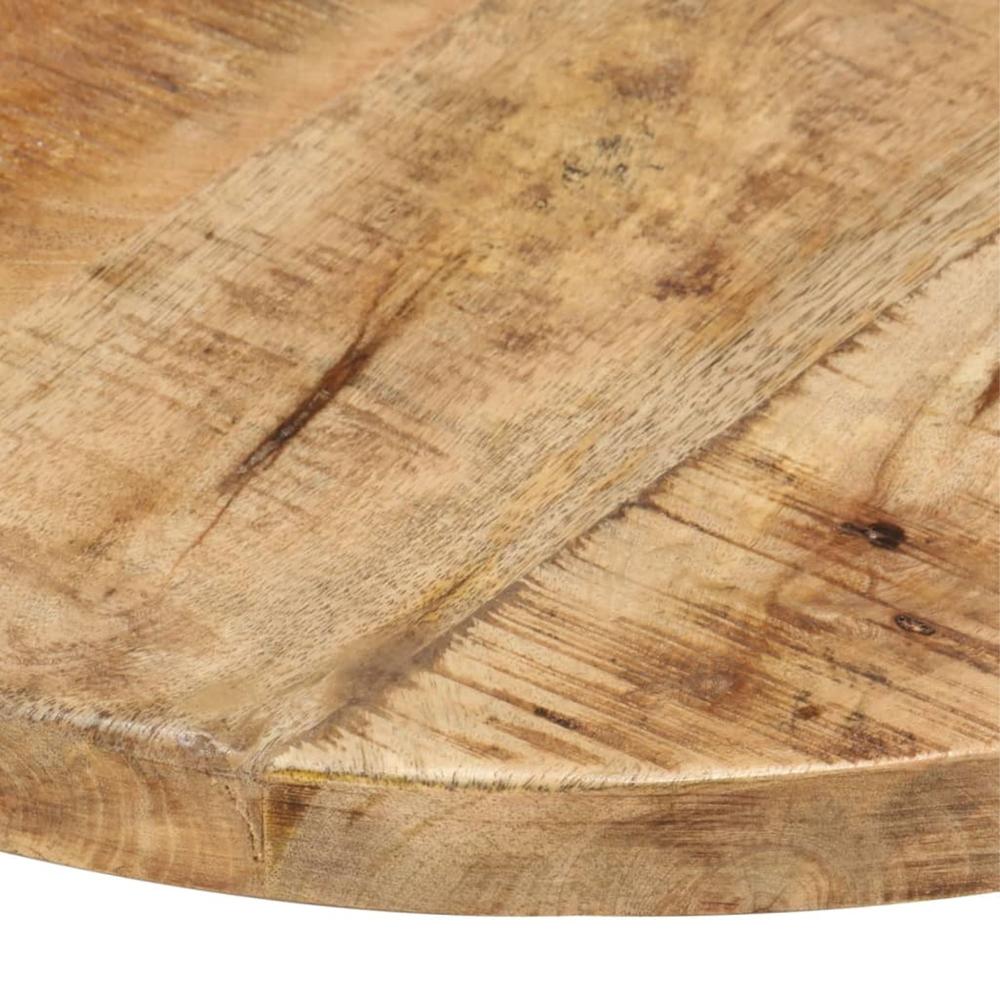 vidaXL Table Top Solid Wood Mango Round 0.98"-1.06" 15.7"