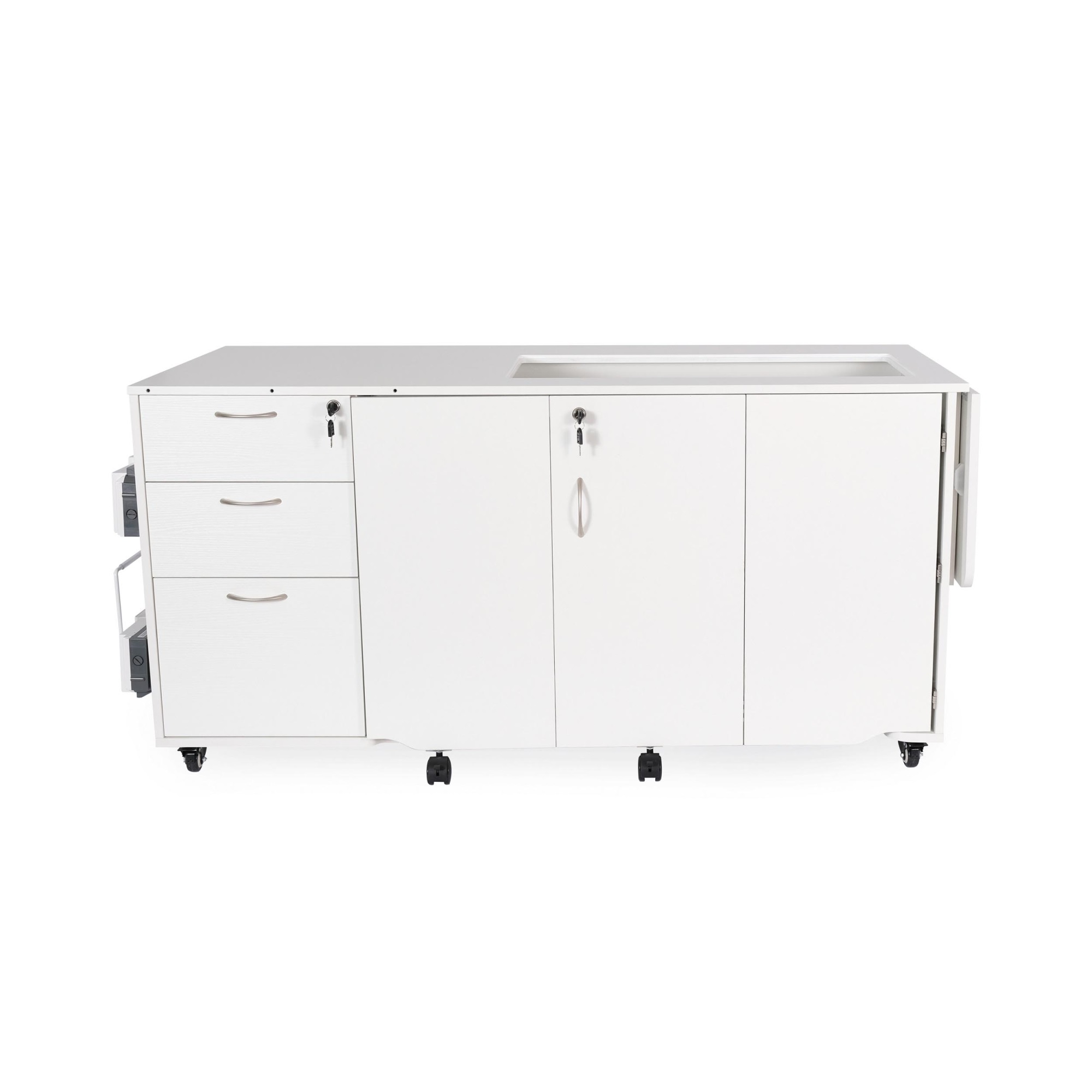 Arrow Sydney Hydraulic XL Sewing Cabinet Ash White