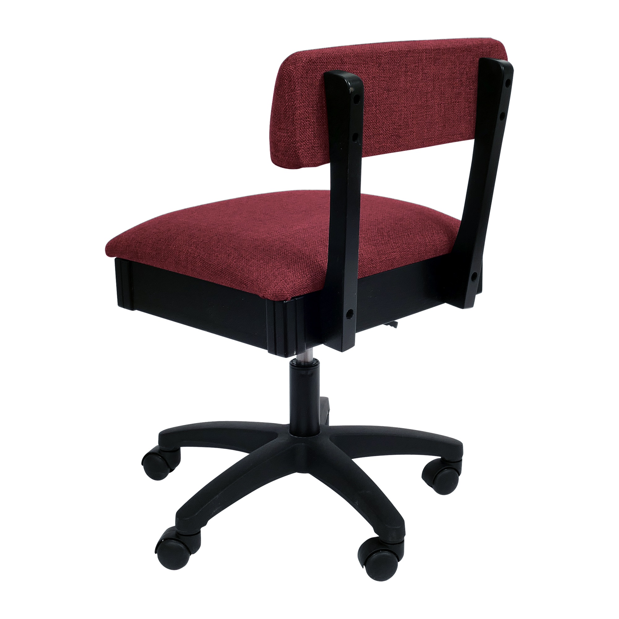Arrow Cabinets Hydraulic Sewing Chairs: Crown Ruby Fabric
