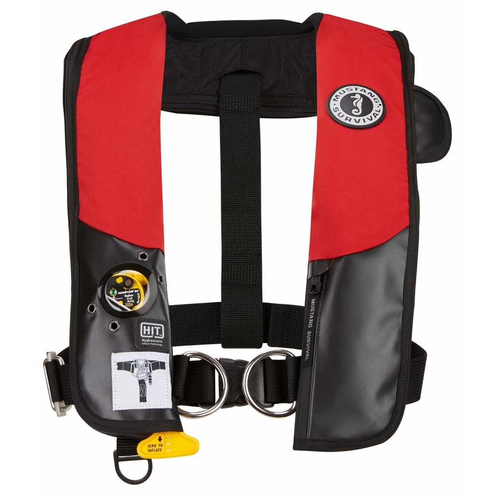 Mustang Survival Mustang HIT Hydrostatic Inflatable PFD w/Sailing Harness - Red/Black - Automatic/Manual