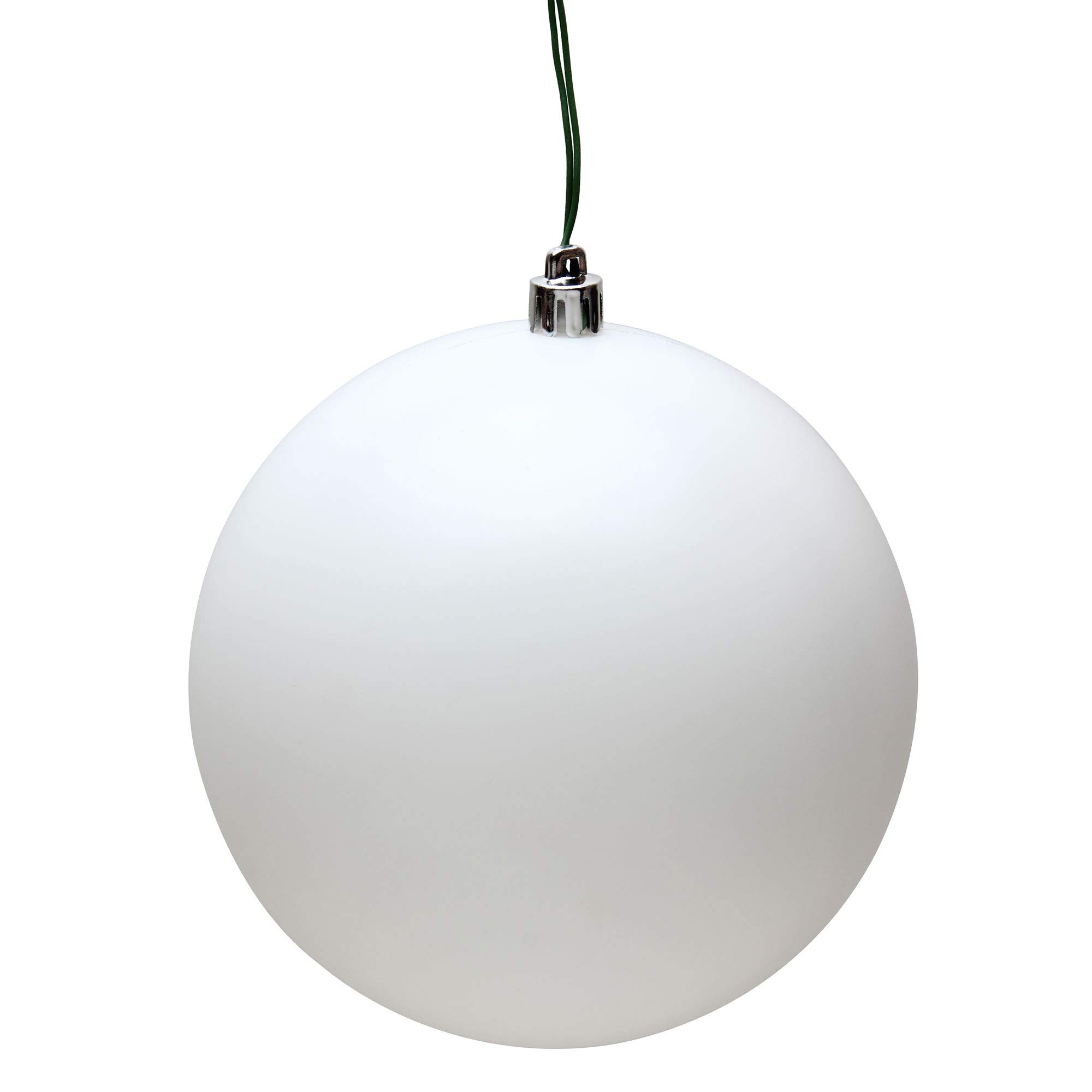 Vickerman 6" White Matte Ball UV 4/Bag - N591511DMV