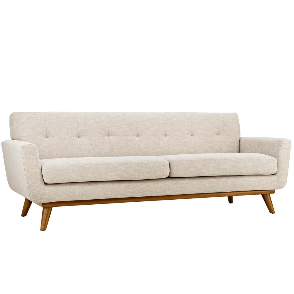 Modway Engage Upholstered Fabric Sofa - Beige