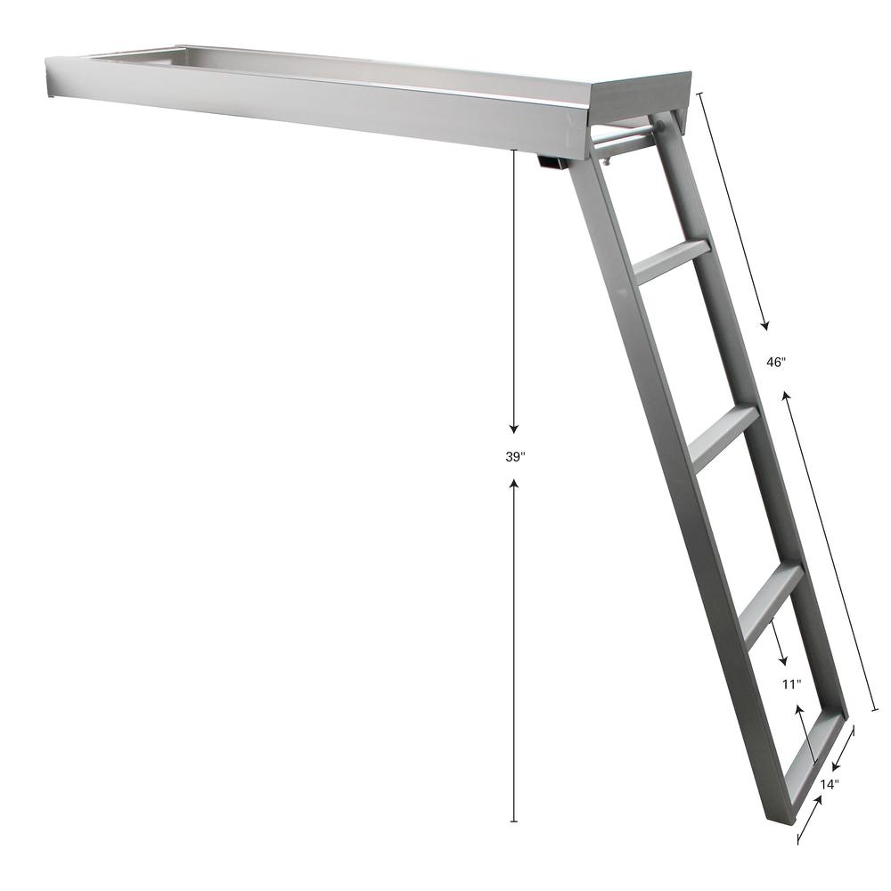 Extreme Max 3005.3434 Undermount Pontoon Ladder - 4-Step