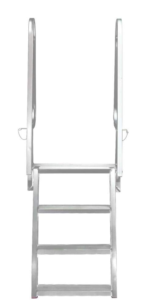 Extreme Max 3005.3913 Deluxe Flip-Up Dock Ladder with Welded Step Assembly - 4-Step