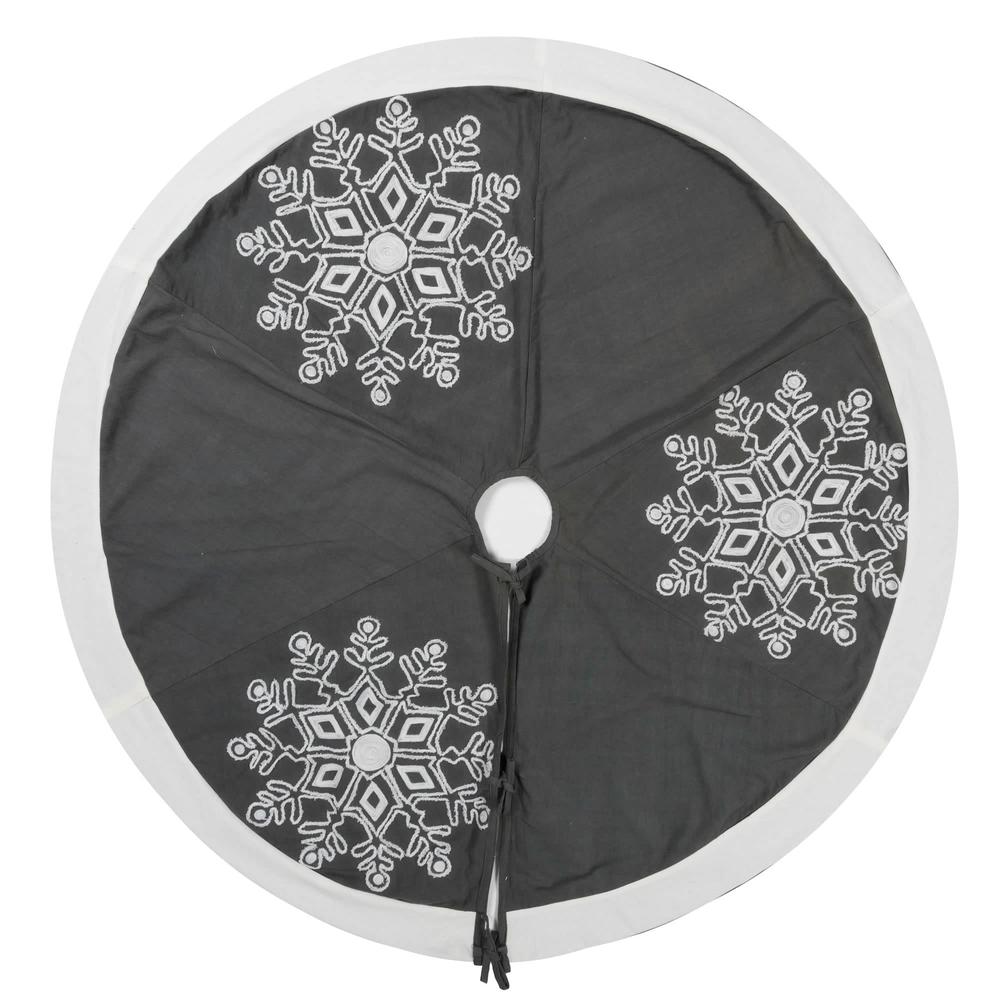 Vickerman 60" Winter Snowflake Tree Skirt - QTX17451