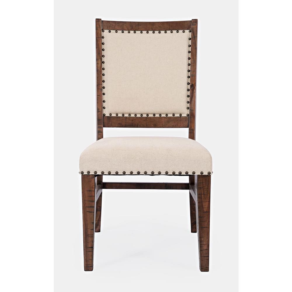 Jofran Fairview Transitional Solid Wood Upholstered Side Chair (Set of 2)