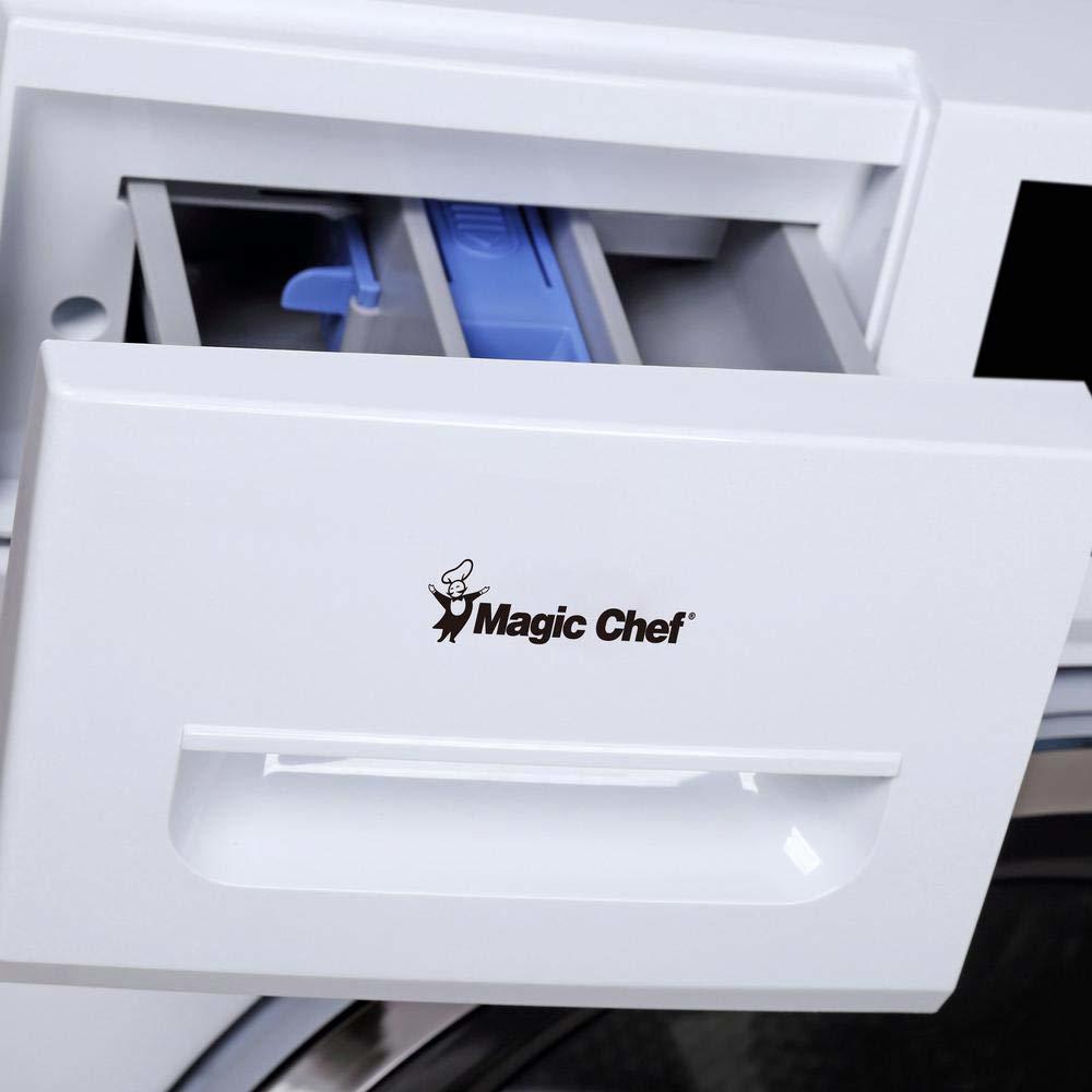 Magic Chef 2.7 Cubic Foot Front Load Portable Compact Electric Washing Washer And Dryer Machine Combo Appliance, White
